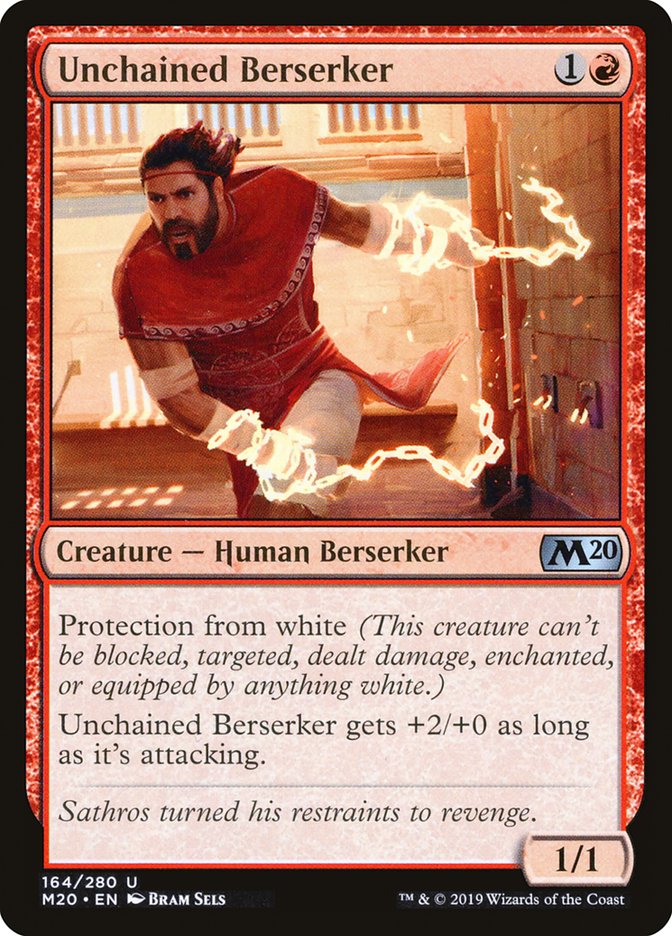 Unchained Berserker [Core Set 2020] Magic: The Gathering