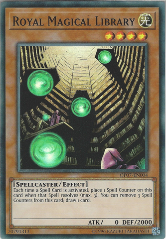 Royal Magical Library [OP07-EN004] Super Rare Yu-Gi-Oh!