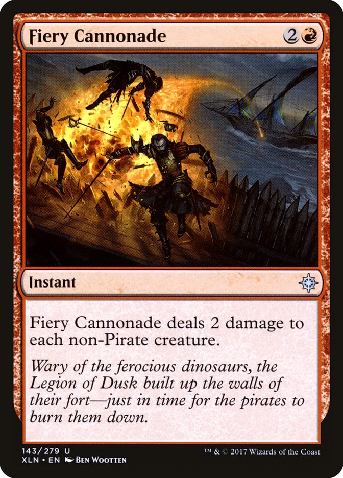 Fiery Cannonade [Ixalan] Magic: The Gathering