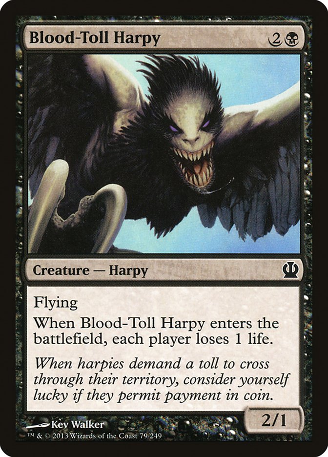Blood-Toll Harpy [Theros] Magic: The Gathering