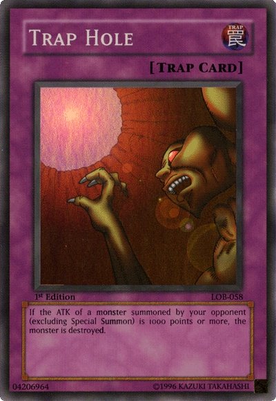 Trap Hole [LOB-058] Super Rare Yu-Gi-Oh!