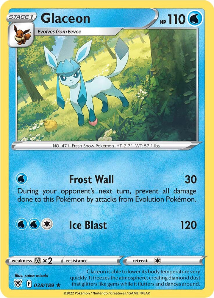 Glaceon (038/189) [Sword & Shield: Astral Radiance] Pokémon