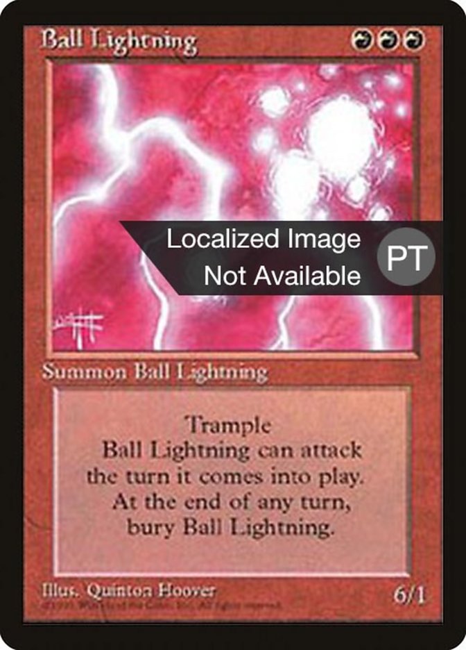 Ball Lightning [Fourth Edition (Foreign Black Border)] Magic: The Gathering