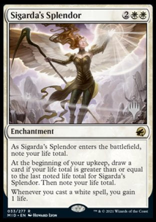 Sigarda's Splendor (Promo Pack) [Innistrad: Midnight Hunt Promos] Magic: The Gathering