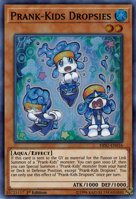 Prank-Kids Dropsies [HISU-EN016] Super Rare Yu-Gi-Oh!