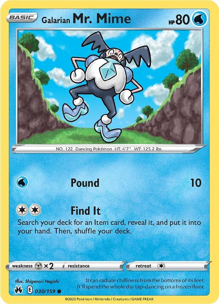 Galarian Mr. Mime (030/159) [Sword & Shield: Crown Zenith] Pokémon