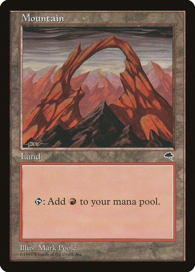 Mountain (345) [Tempest] Magic: The Gathering