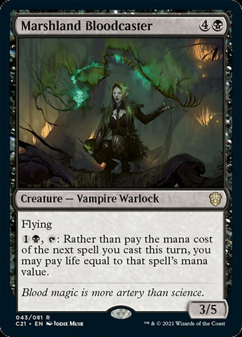 Marshland Bloodcaster [Commander 2021] Magic: The Gathering