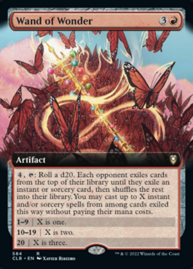 Wand of Wonder (Extended Art) [Commander Legends: Battle for Baldur's Gate] Magic: The Gathering