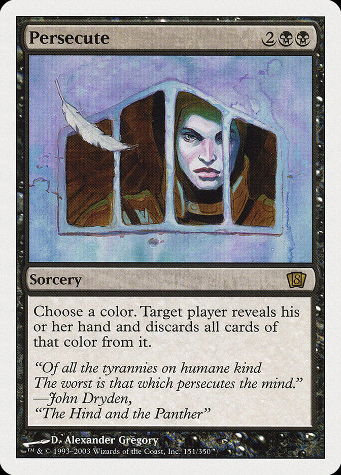 Persecute [Eighth Edition] Magic: The Gathering
