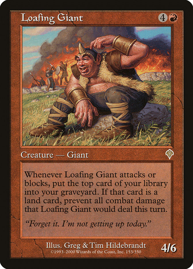 Loafing Giant [Invasion] Magic: The Gathering