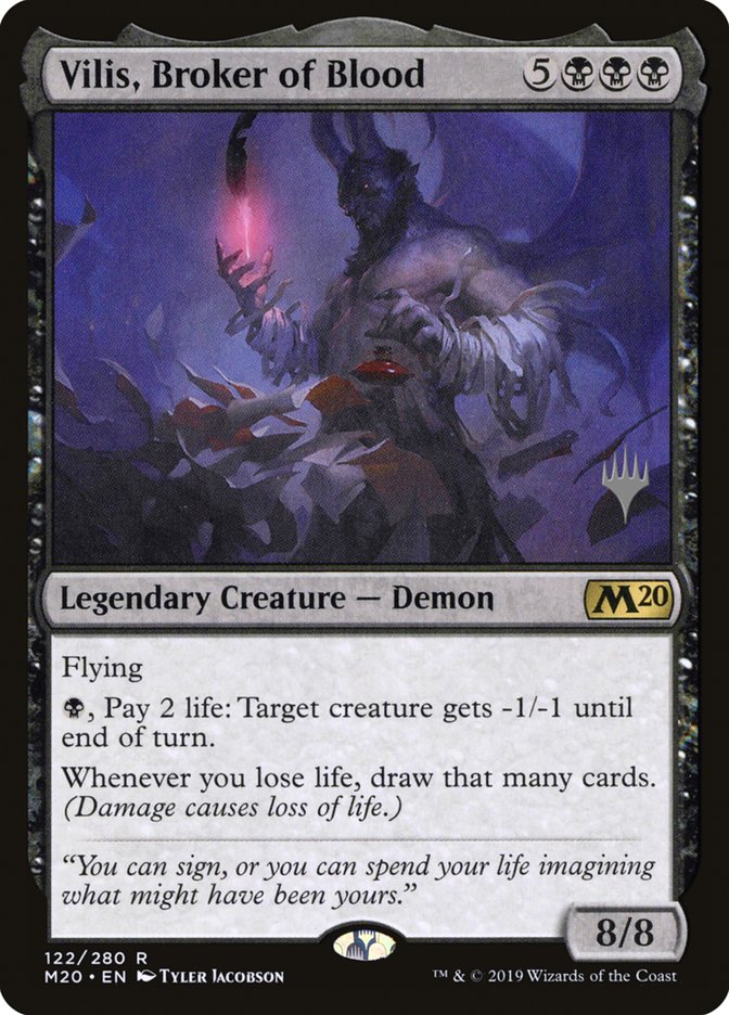 Vilis, Broker of Blood (Promo Pack) [Core Set 2020 Promos] Magic: The Gathering