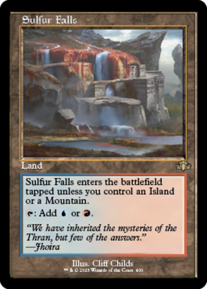 Sulfur Falls (Retro) [Dominaria Remastered] Magic: The Gathering