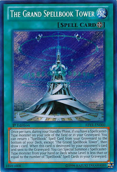 The Grand Spellbook Tower [ABYR-EN060] Secret Rare Yu-Gi-Oh!