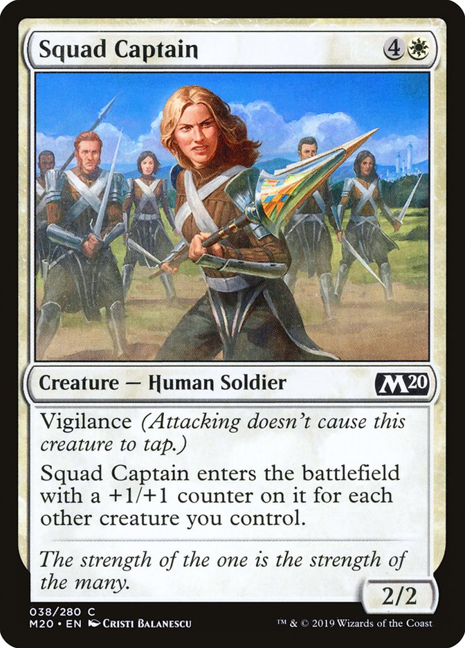 Squad Captain [Core Set 2020] Magic: The Gathering