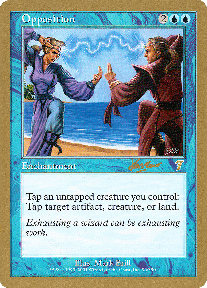 Opposition (Sim Han How) [World Championship Decks 2002] Magic: The Gathering