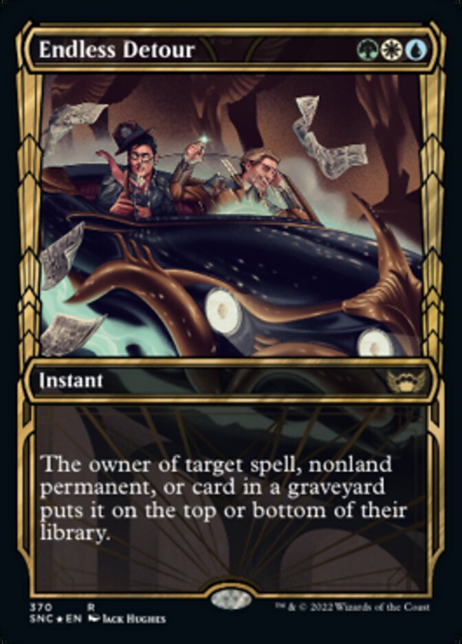 Endless Detour (Showcase Golden Age Gilded Foil) [Streets of New Capenna] Magic: The Gathering