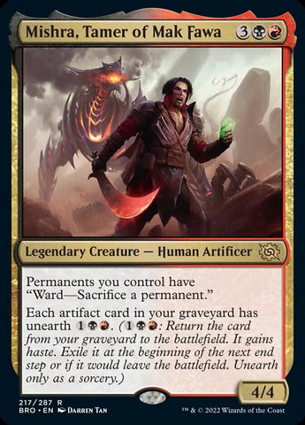 Mishra, Tamer of Mak Fawa [The Brothers' War] Magic: The Gathering