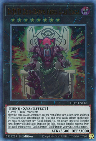 D/D/D Duo-Dawn King Kali Yuga [GFP2-EN142] Ultra Rare Yu-Gi-Oh!
