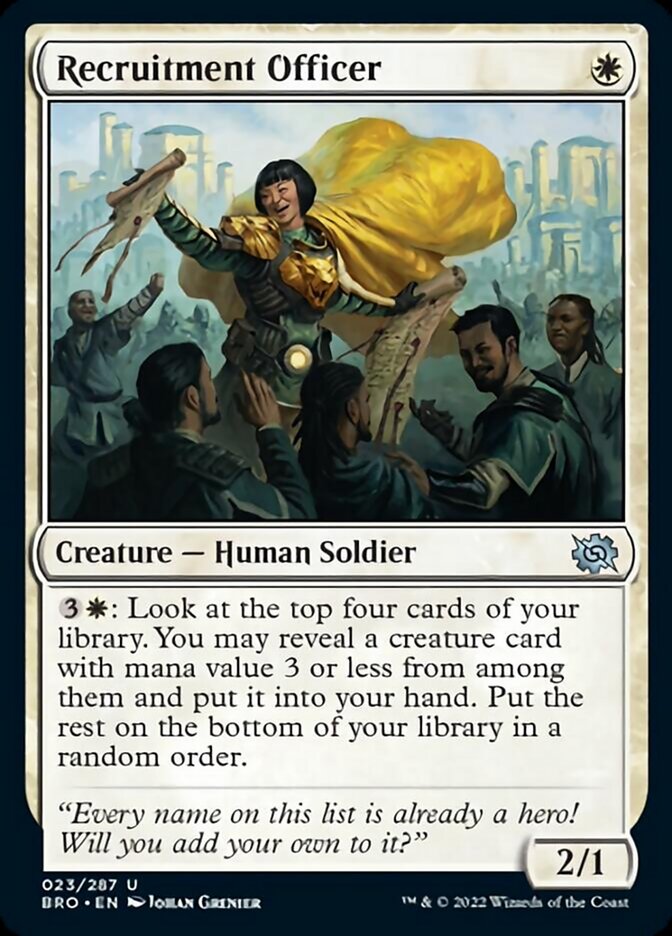 Recruitment Officer [The Brothers' War] Magic: The Gathering