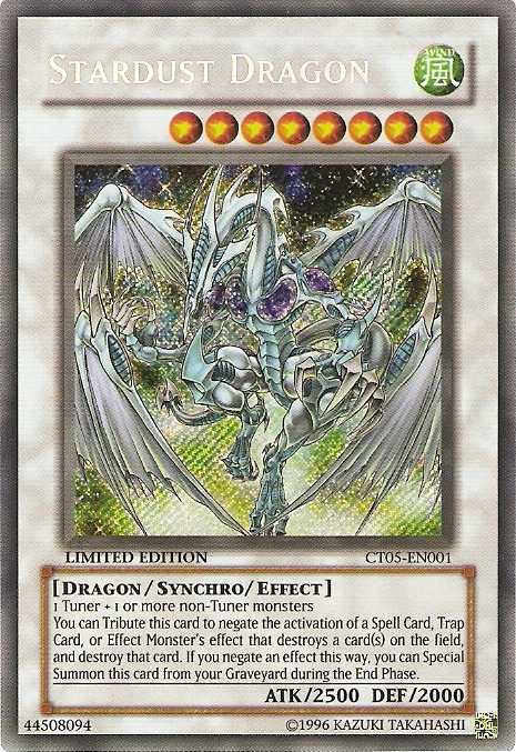 Stardust Dragon [CT05-EN001] Secret Rare Yu-Gi-Oh!