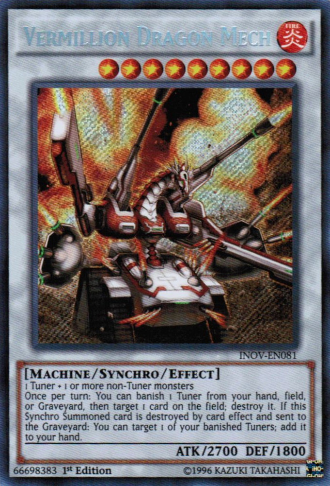 Vermillion Dragon Mech [INOV-EN081] Secret Rare Yu-Gi-Oh!