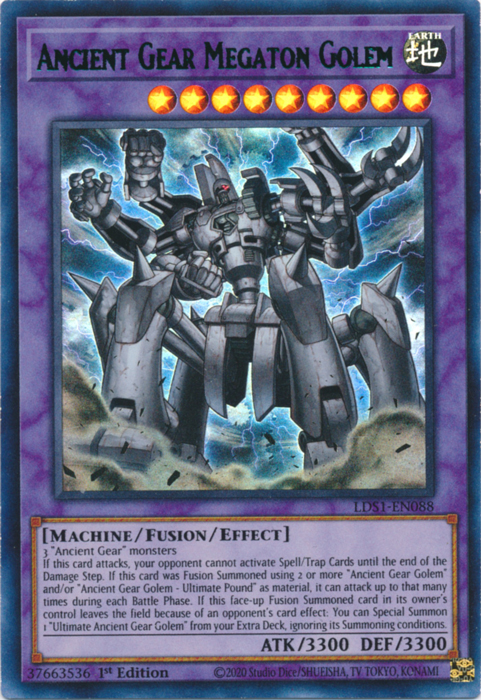 Ancient Gear Megaton Golem (Green) [LDS1-EN088] Ultra Rare Yu-Gi-Oh!