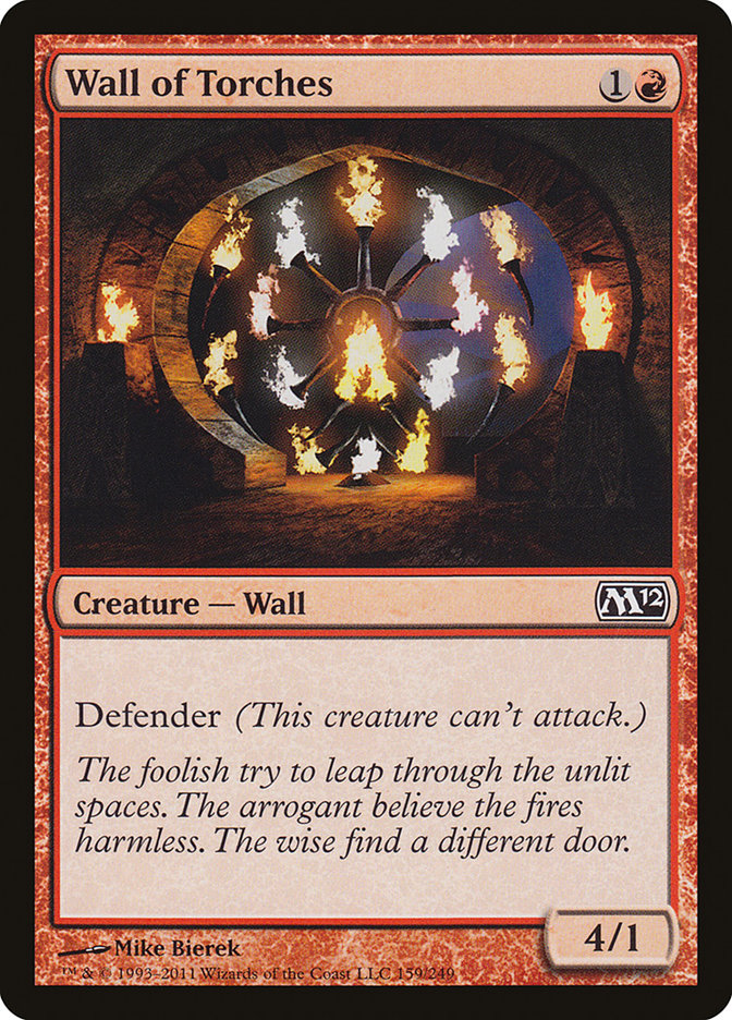 Wall of Torches [Magic 2012] Magic: The Gathering