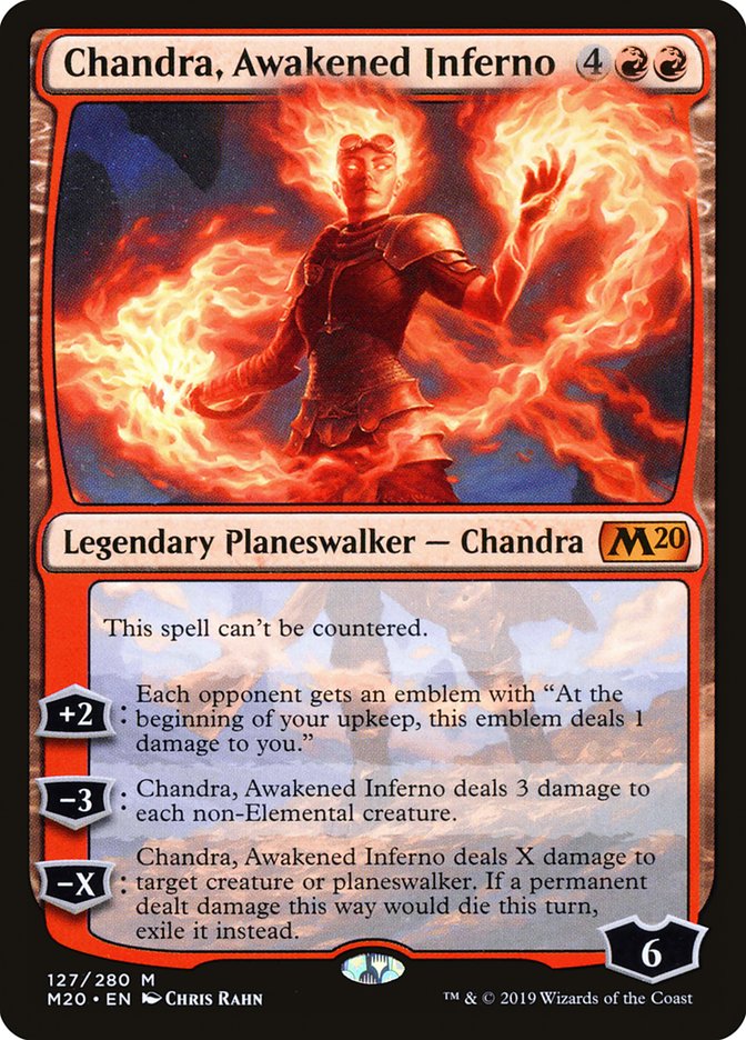 Chandra, Awakened Inferno [Core Set 2020] Magic: The Gathering