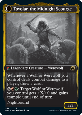 Tovolar, Dire Overlord // Tovolar, the Midnight Scourge [Innistrad: Double Feature] Magic: The Gathering