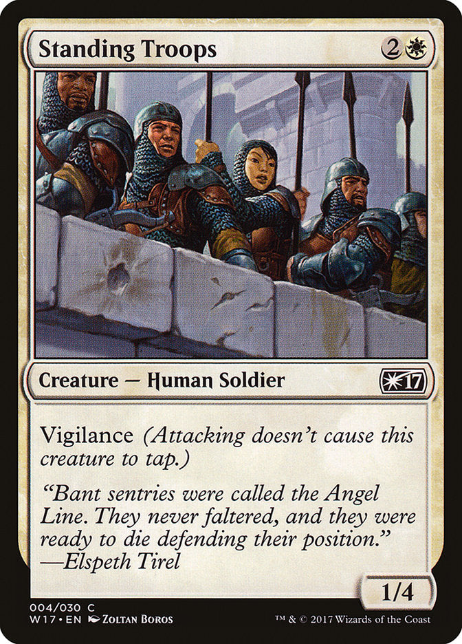 Standing Troops [Welcome Deck 2017] Magic: The Gathering