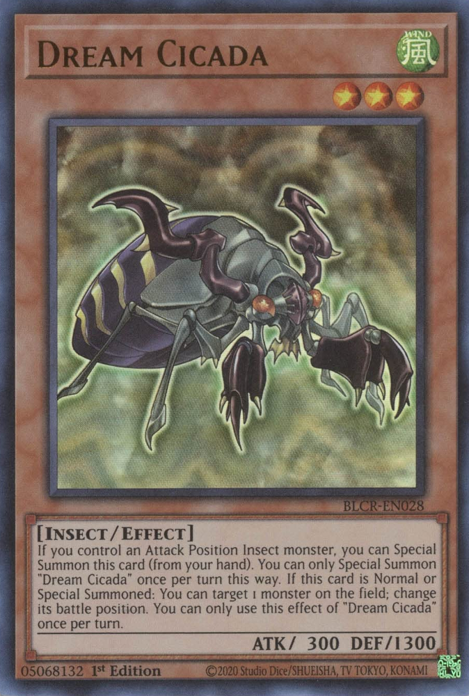Dream Cicada [BLCR-EN028] Ultra Rare Yu-Gi-Oh!