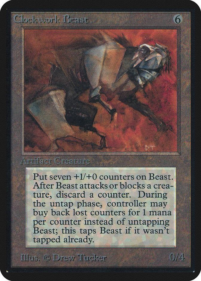 Clockwork Beast [Alpha Edition] Magic: The Gathering