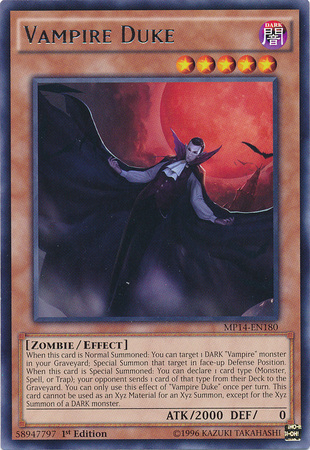 Vampire Duke [MP14-EN180] Rare Yu-Gi-Oh!