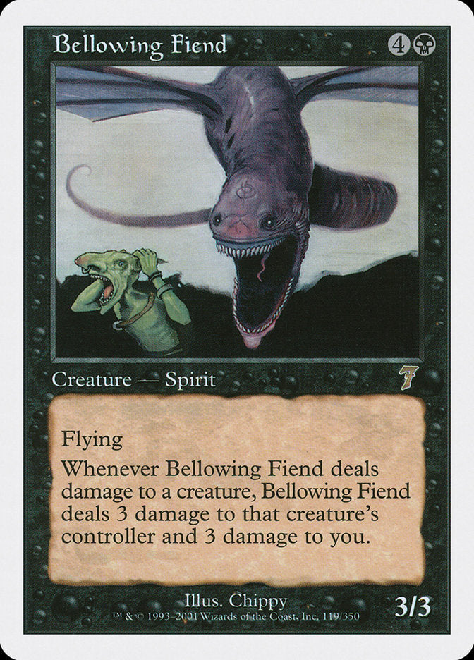 Bellowing Fiend [Seventh Edition] Magic: The Gathering