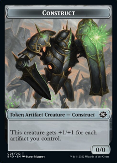 Powerstone // Construct (005) Double-Sided Token [The Brothers' War Tokens] Magic: The Gathering