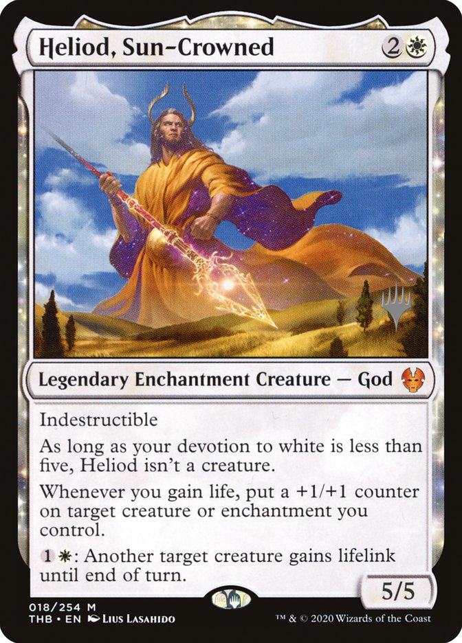 Heliod, Sun-Crowned (Promo Pack) [Theros Beyond Death Promos] Magic: The Gathering