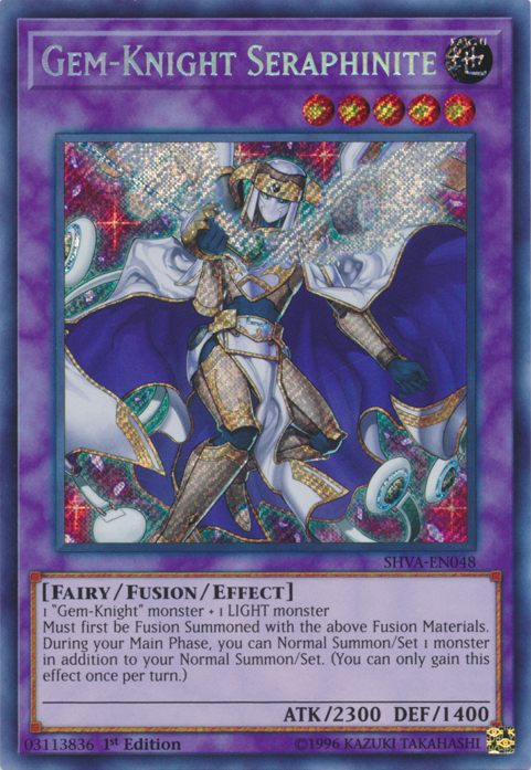 Gem-Knight Seraphinite [SHVA-EN048] Secret Rare Yu-Gi-Oh!