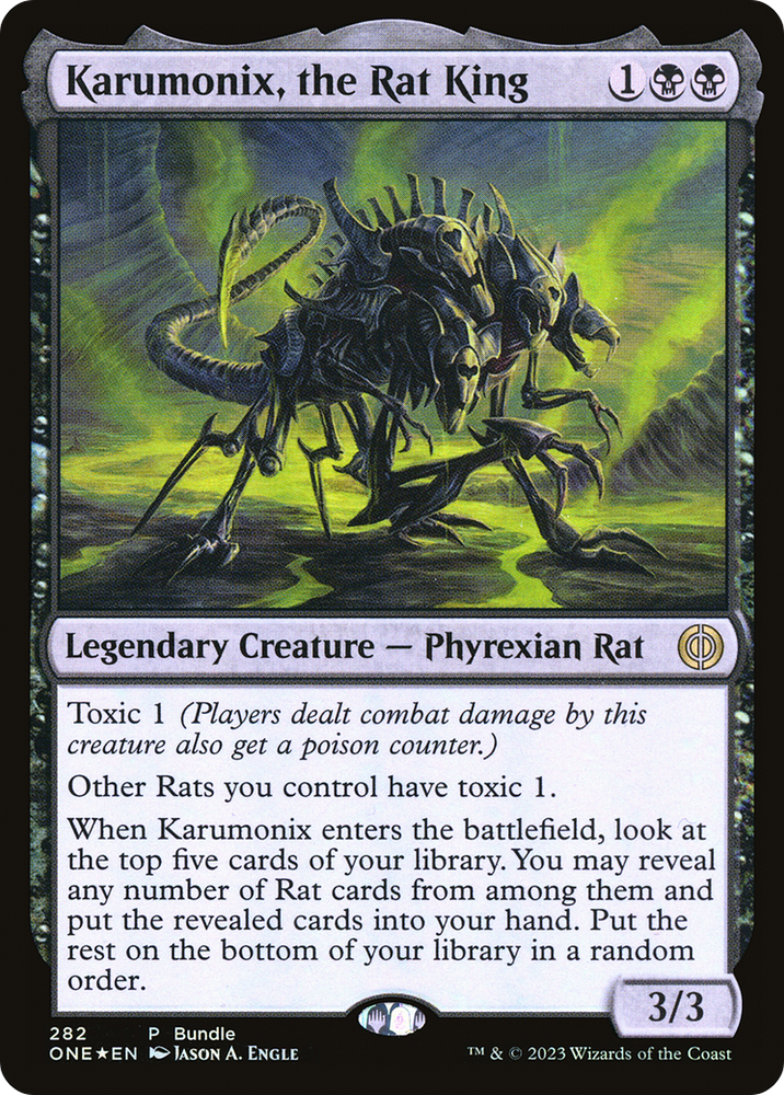 Karumonix, the Rat King (Bundle) [Phyrexia: All Will Be One] Magic: The Gathering