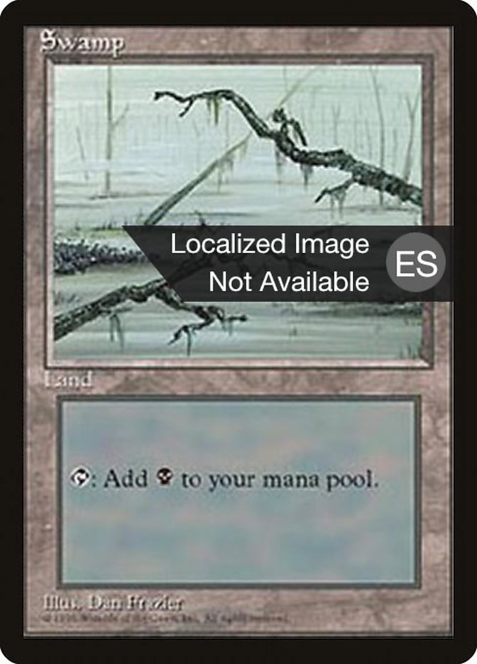 Swamp (C) [Fourth Edition (Foreign Black Border)] Magic: The Gathering