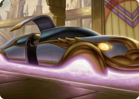 Mysterious Limousine Art Card [Streets of New Capenna Art Series] Magic: The Gathering
