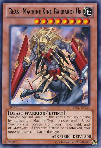 Beast Machine King Barbaros Ur [BP02-EN084] Rare Yu-Gi-Oh!