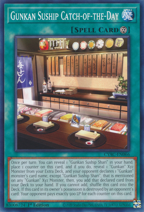 Gunkan Suship Catch-of-the-Day [CYAC-EN066] Common Yu-Gi-Oh!