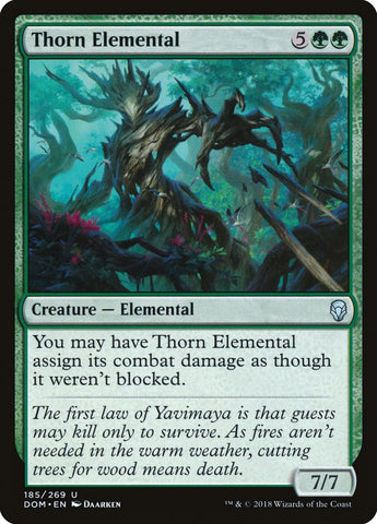 Thorn Elemental [Dominaria] Magic: The Gathering