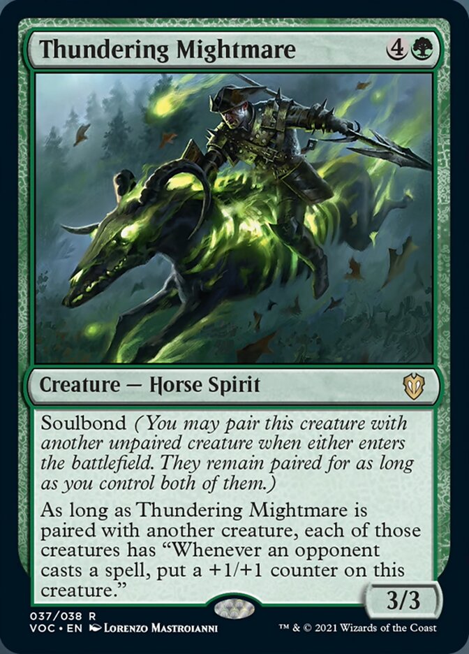Thundering Mightmare [Innistrad: Crimson Vow Commander] Magic: The Gathering