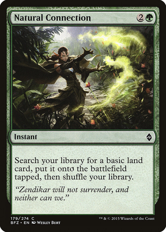 Natural Connection [Battle for Zendikar] Magic: The Gathering