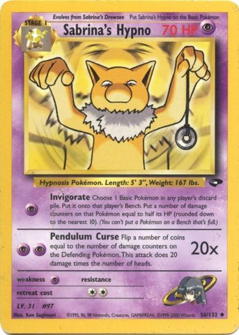 Sabrina's Hypno (56/132) [Gym Challenge Unlimited] Pokémon