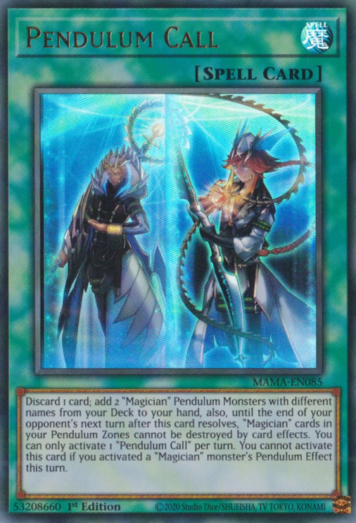 Pendulum Call [MAMA-EN085] Ultra Rare Yu-Gi-Oh!