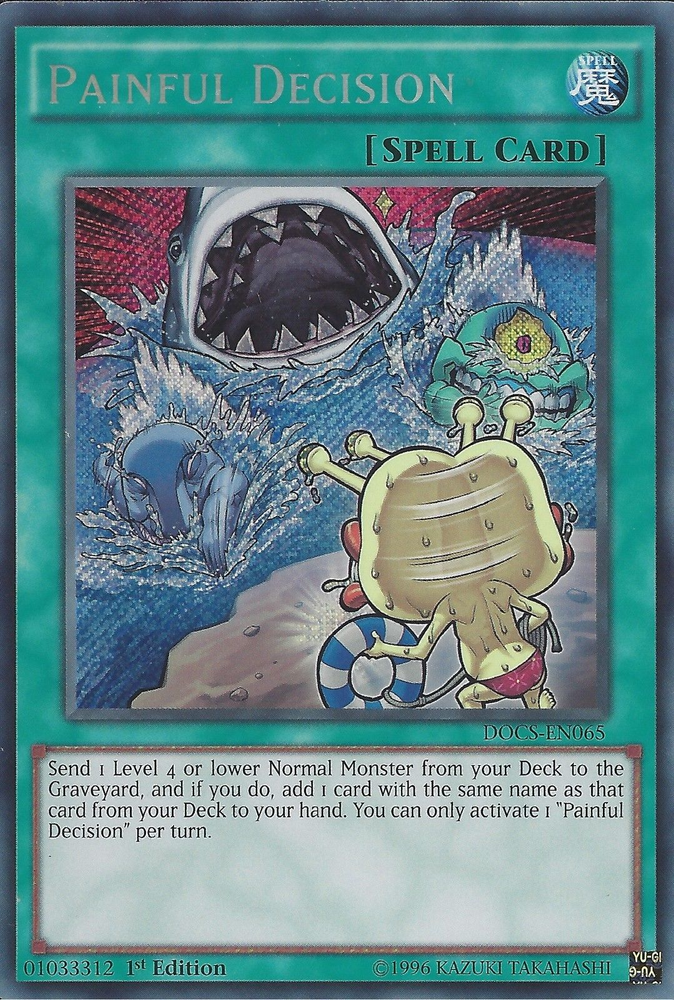 Painful Decision [DOCS-EN065] Secret Rare Yu-Gi-Oh!