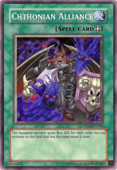 Chthonian Alliance [DR04-EN104] Common Yu-Gi-Oh!